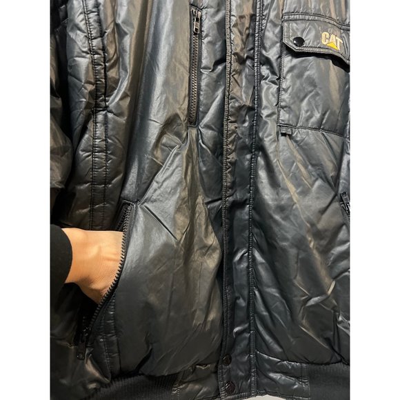 CAT Licensed Merchandise Caterpillar Turning Point Vintage Nylon Puffer Jacket - Picture 9 of 15